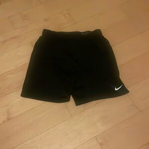 Black Nike workout shorts